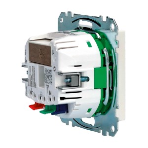 Merten System M Connected Schuko-Steckdose, 16A, Weiß, für Smart Home-Systeme.