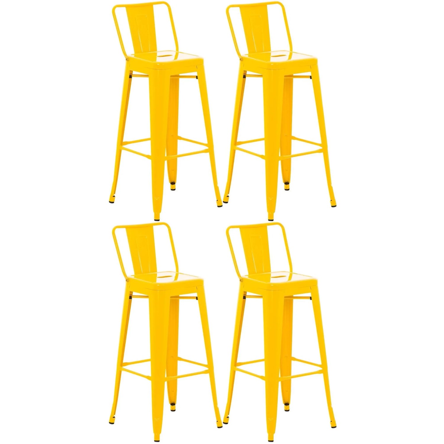 CLP 4er Set Barhocker Mason Gelb
