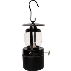 Vitavia Nori Fire Paraffinheizung für Gewächshäuser, schwarz mit Haken zum Aufhängen.