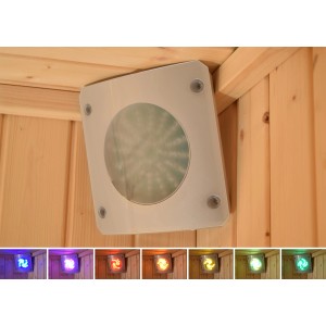 Weka Farblicht-Set A für Sauna & Infrarotkabine mit Farbwechsel und Steuerung.