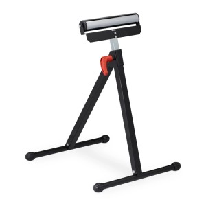 Relaxdays Rollenbock Stahl Schwarz Silber Höhenverstellbar Klappbar 77 cm x 47 cm x 6,5 cm 3,5 kg