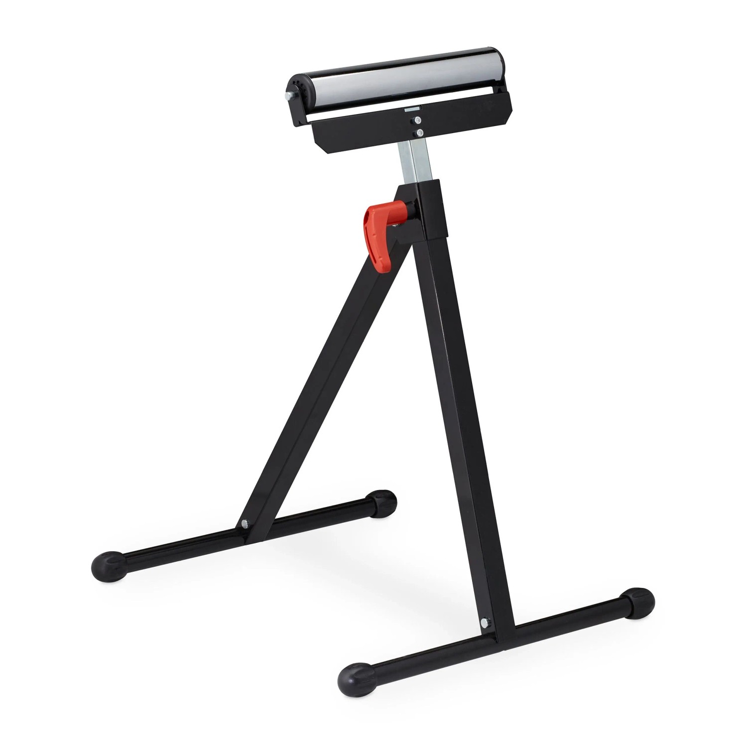 Relaxdays Rollenbock Stahl Schwarz Silber Höhenverstellbar Klappbar 77 cm x 47 cm x 6,5 cm 3,5 kg