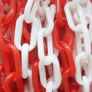 Wiltec 5M Absperrkette Ø6Mm Kunststoffkette Rot Weiß Sicherheitskette Kette Pp