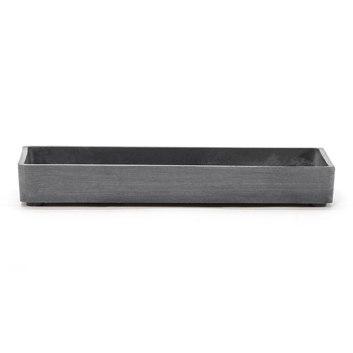 Ecopots Untersetzer Eckig Grau 20 cm x 10 cm x 2,5 cm
