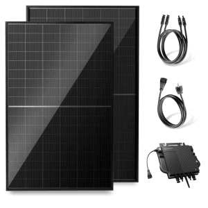 Solakon Balkonkraftwerk 1000W 800W Solaranlage Steckerfertig Komplettset Photovoltaik Anlage 800W Kabellänge 10m