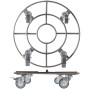 Wagner Pflanzenroller GH 0947, anthrazit, Ø 38 cm, aus Stahl mit vier Rollen.