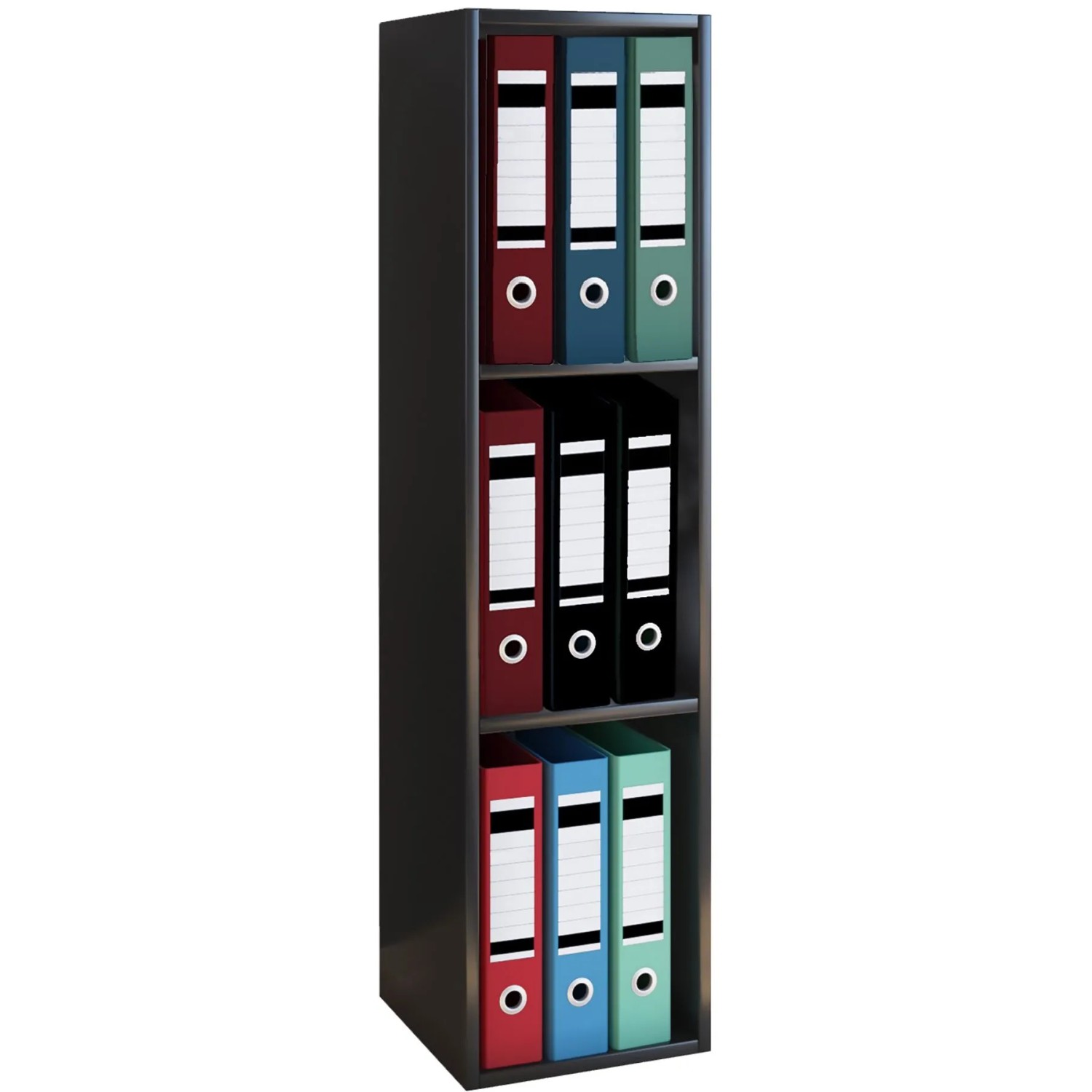 VCM Büroregal & Bücherregal Offas Schwarz