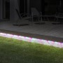 Globo LED-Solarlichterkette Bunt, 3 m, am Rasenrand. Gartenbeleuchtung.