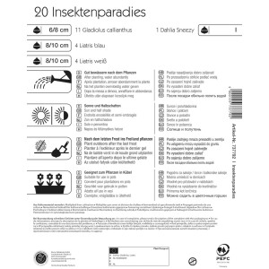 Kiepenkerl Blumenzwiebelmischung Insektenparadies mit Gladiolen, Liatris, Zierlauch und Dahlie.