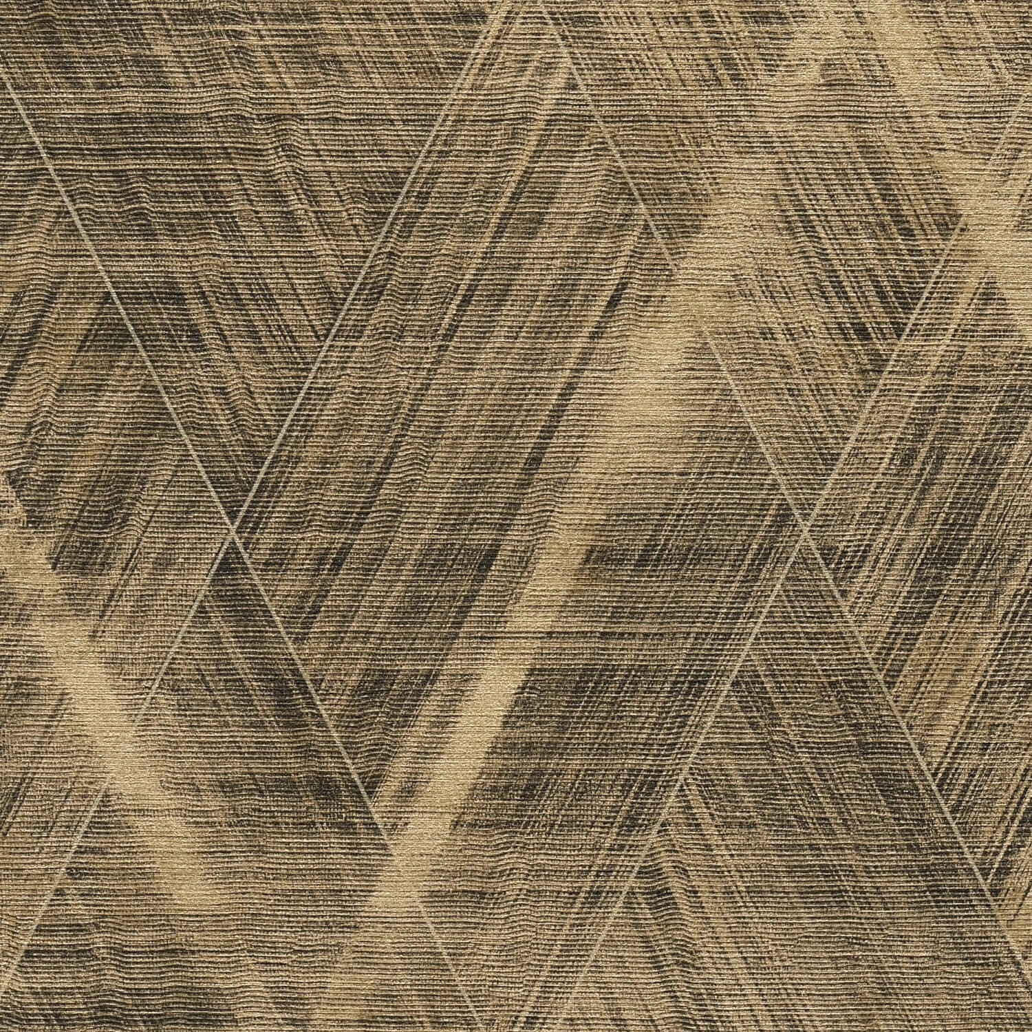 PROFHOME 388245-GU 3D Tapete Chevron Muster schimmernd Gold Schwarz 0,53 m günstig online kaufen
