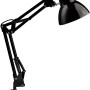 Schwarze Brilliant Tischlampe Henry E27, 50 cm hoch, verstellbare Schreibtischlampe.
