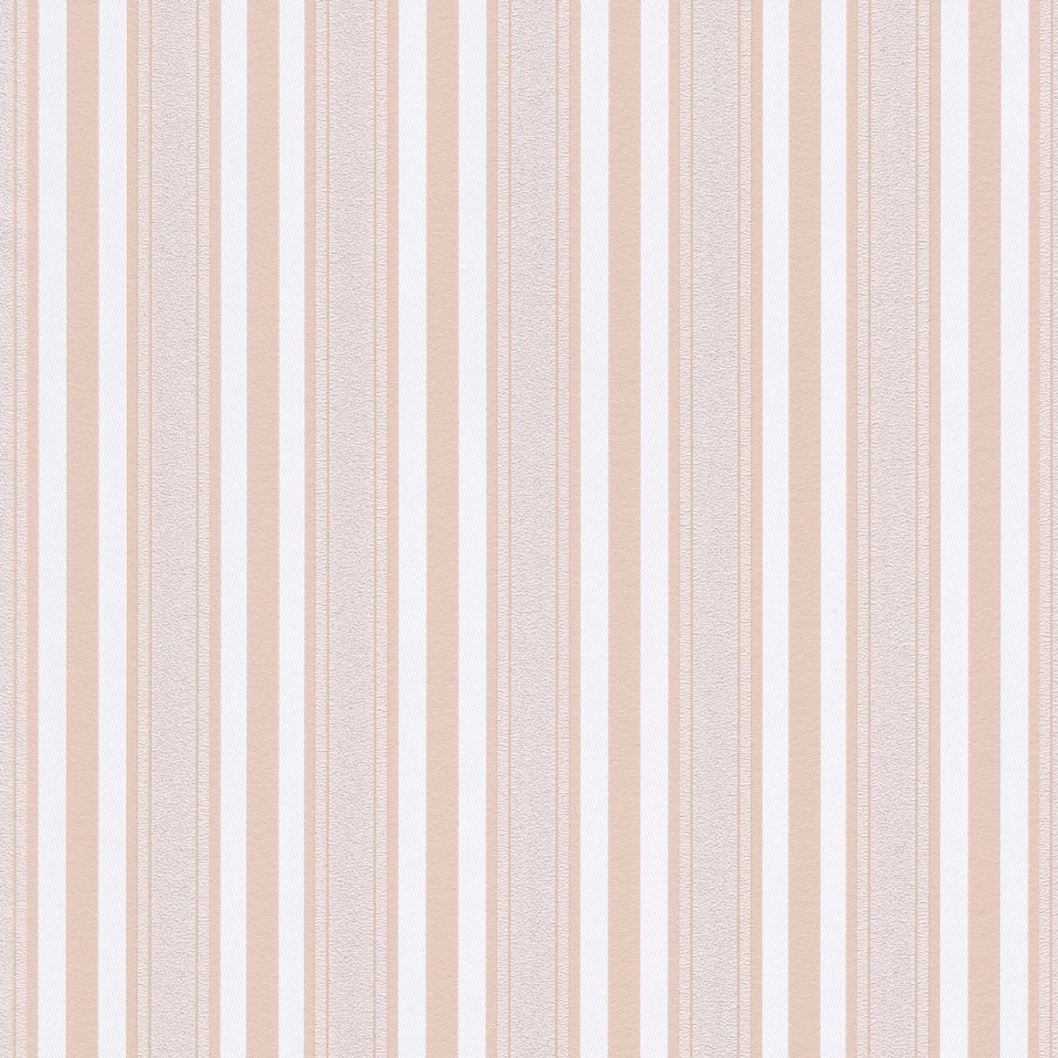 Bricoflor Vlies Mustertapete in Rosa Weiß Gestreifte Tapete Modern Ideal für Schlafzimmer und Kinderzimmer Rosa Streifen