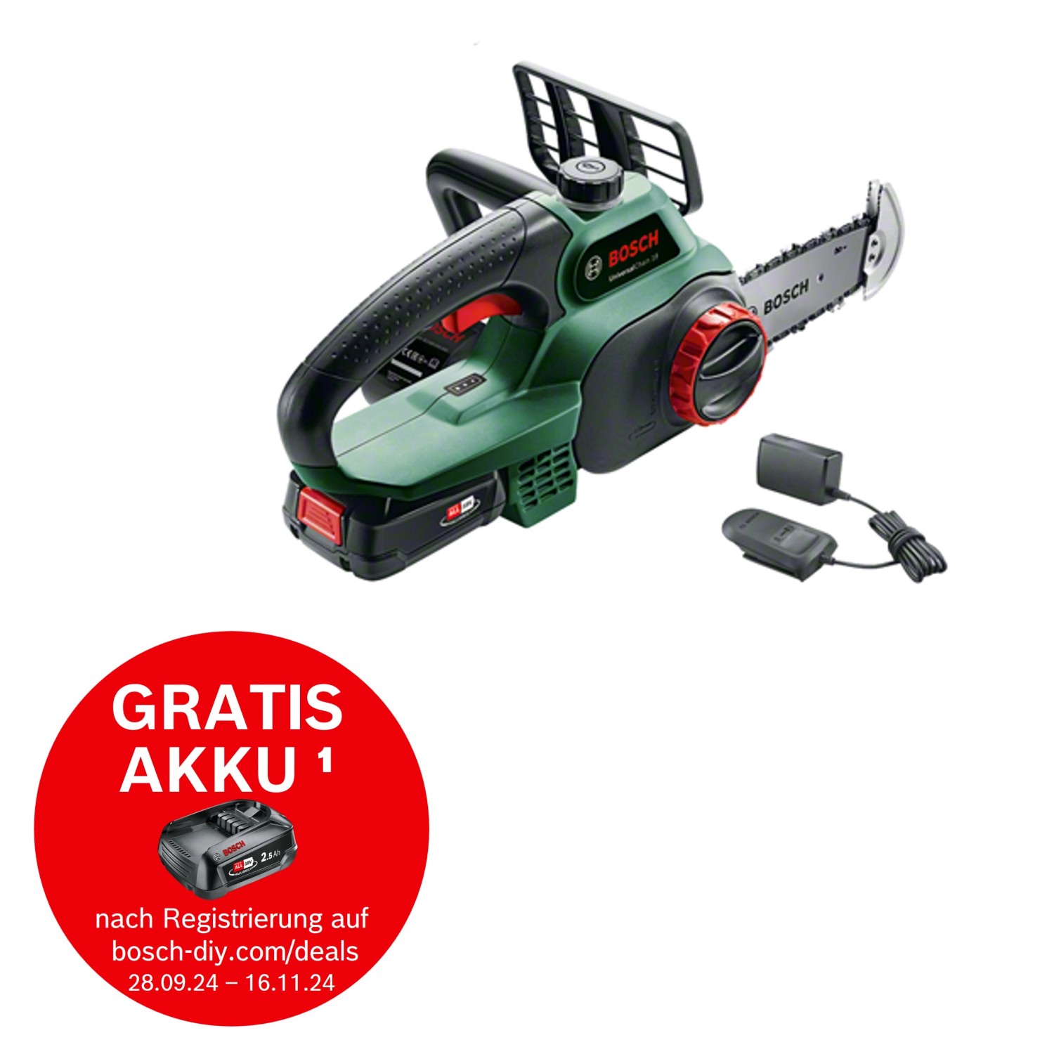 Bosch Akku-Kettensäge UniversalChain 18 V inkl. Akku günstig online kaufen