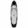 Aufblasbares, schwarzes SUP-Board-Set von vidaXL, 300x76x10 cm, mit Paddel, Pumpe und Sitz.