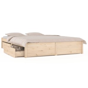vidaXL Bett mit Schubladen 200x200 cm 3103533