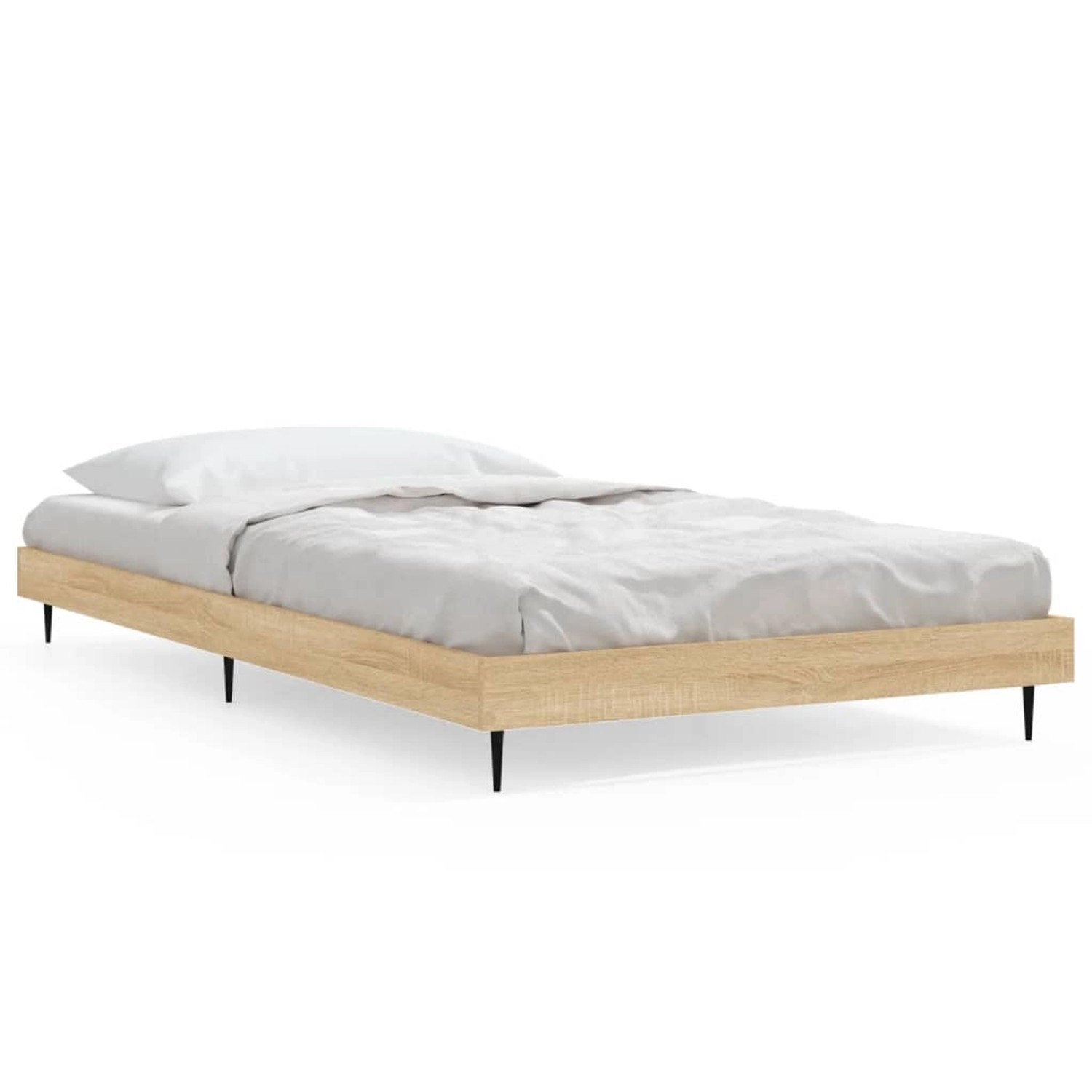 vidaXL Bettgestell ohne Matratze Sonoma-Eiche 90x200 cm Holzwerkstoff 83227 günstig online kaufen