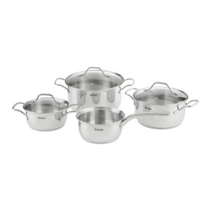 Tefal Kochtopfset Tefal-Intuition Edelstahlfarben, 7-tlg.