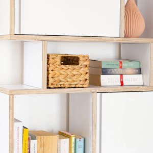 HMF 37244-S4 Aufbewahrungskorb Korb Wasserhyazinthe Seegras Größe S 22 x 17 x 12 cm