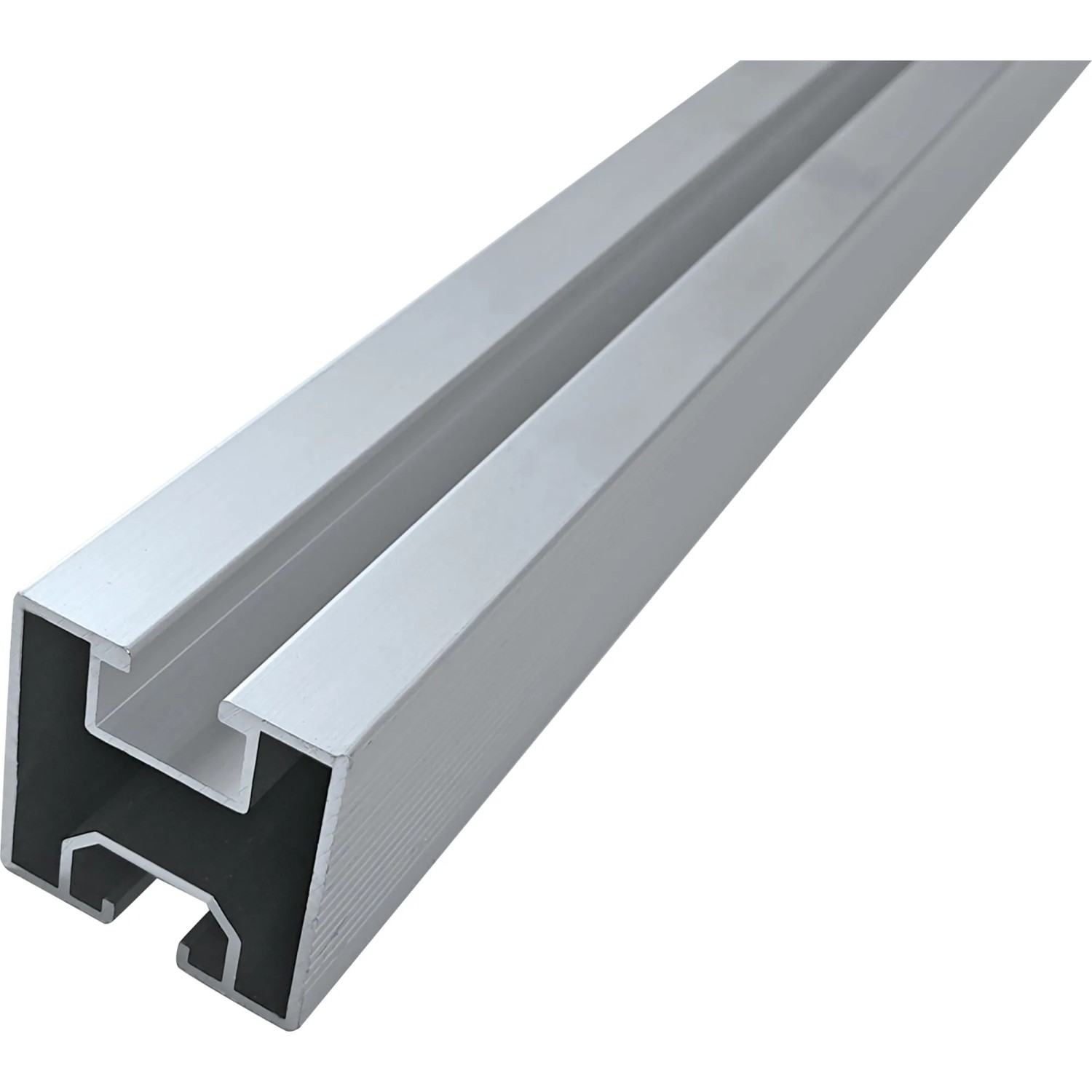 Schwaiger Montageprofil aus Aluminium für Solaranlagen auf Ziegeldächern.