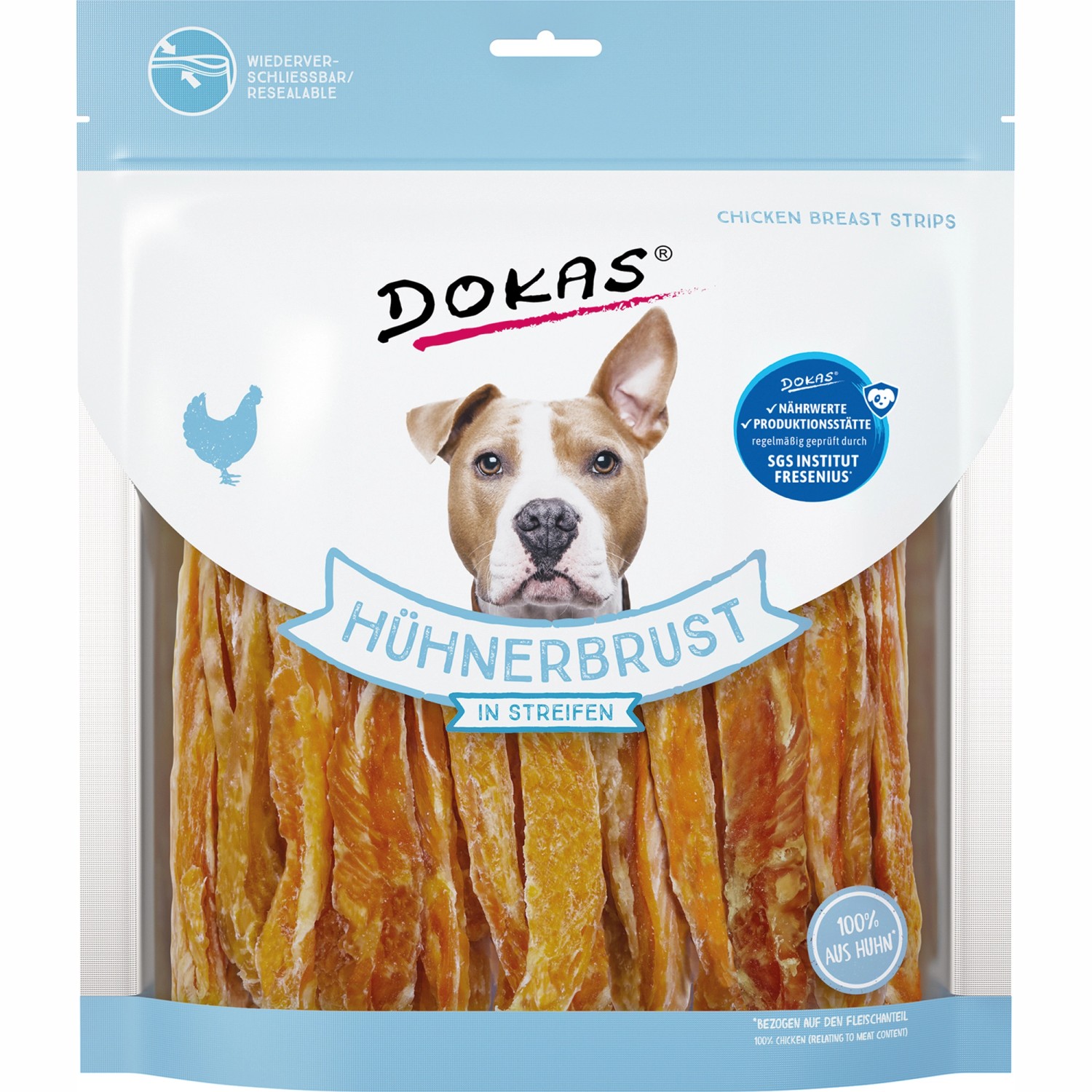 Dokas Hühnerbrust in Streifen 500 g