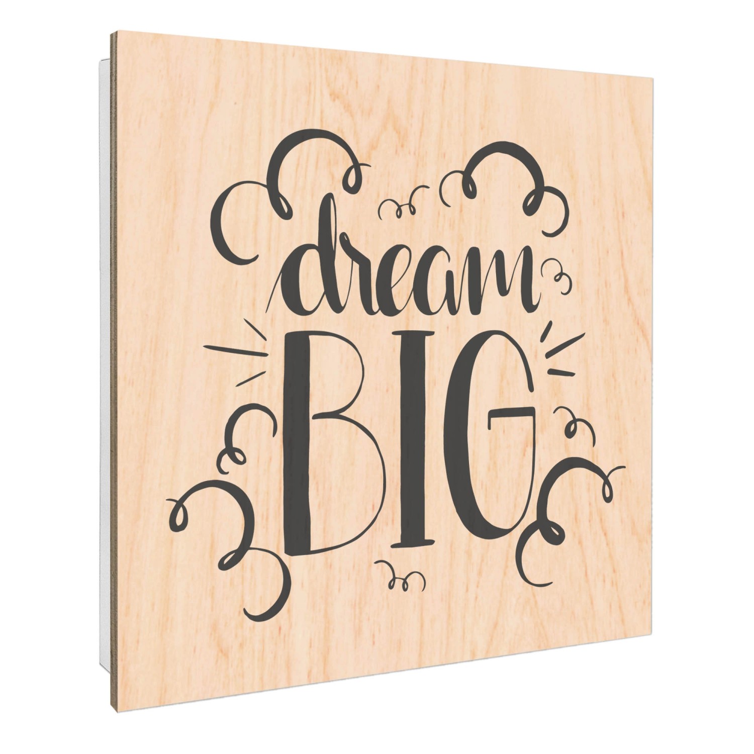 Banjado Großer Schlüsselbox Holz 30x30cm Weiß Scharnier Rechts 50 Haken Sch günstig online kaufen