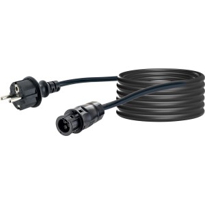 Schwaiger Anschlusskabel Betteri auf Haushaltsstecker (Typ F), 10 m für Solaranlagen.