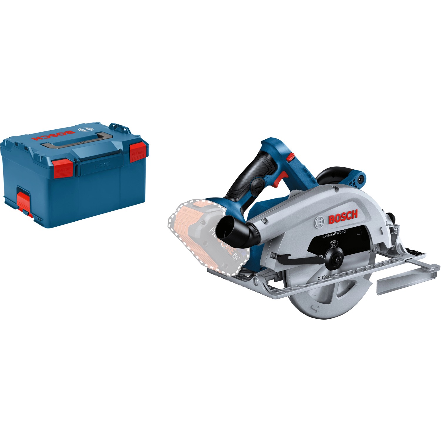 Bosch Professional Akku-Kreissäge GKS 18V-68 mit L-Boxx Solo