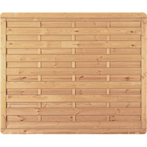 T & J Sichtschutzzaun Avantgarde, grün, 180x150 cm, aus Holz mit Lamellen.