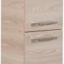 Fackelmann Bad-Hochschrank B.Clever, Alaska Esche, 30 cm breit. Schmaler Badezimmerschrank mit zwei Türen und Griffen.