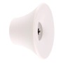Hellgrauer Wagner Wandhaken Tulip, Ø 50 mm, aus Elastomer und Stahl.
