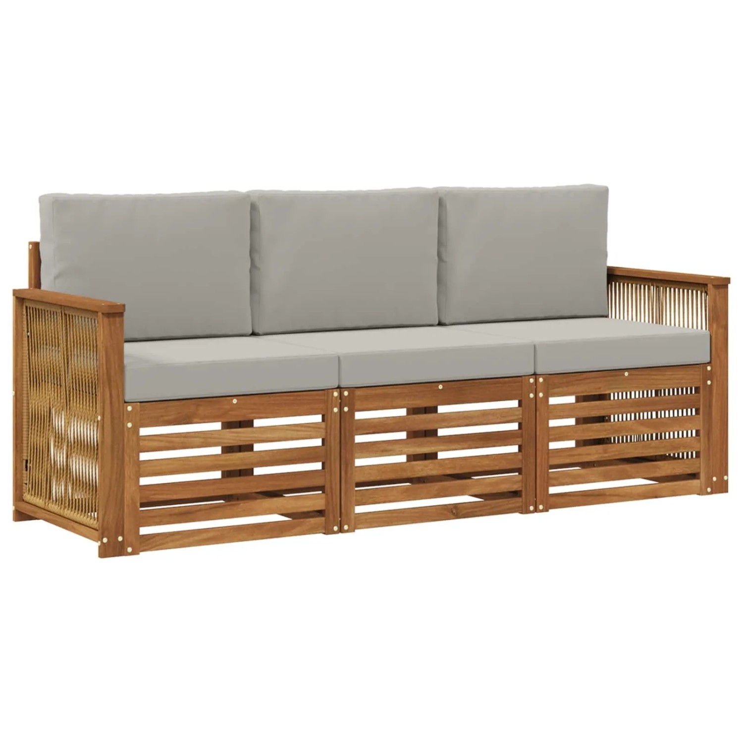 vidaXL Sofagarnituren mit Kissen 3 Stk Massivholz Akazie 3383967