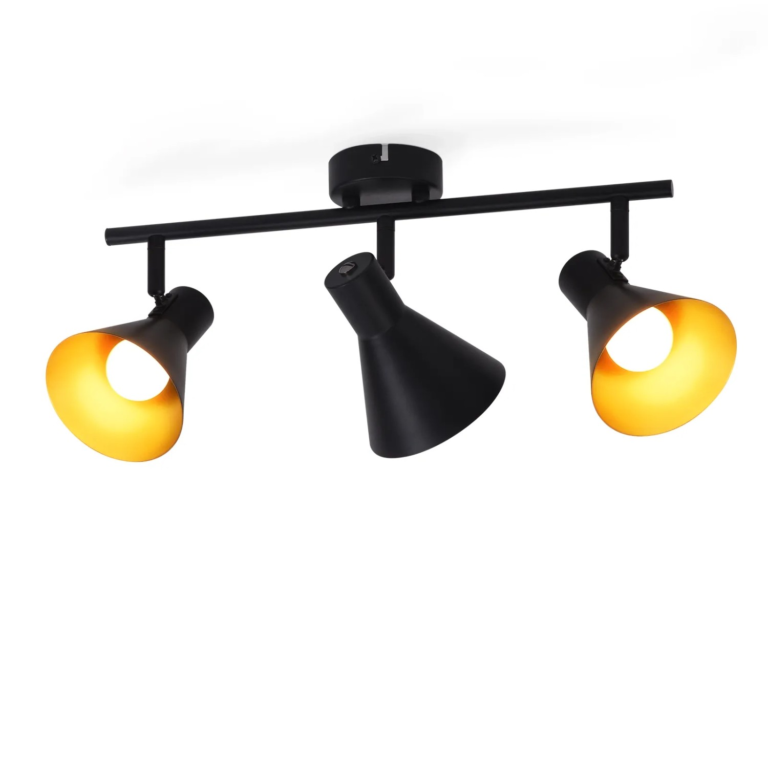 NETTLIFE Deckenstrahler aus Metall Schwarz 40 x 11-6