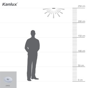 Kanlux Bewegungsmelder Pir Zona Flat Weiß