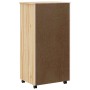 vidaXL Rollcontainer mit Schubladen MOSS Klarlack 53 x 39 x 103 cm 42032403_7
