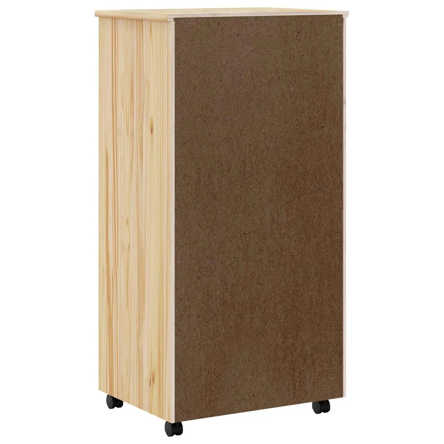 vidaXL Rollcontainer mit Schubladen MOSS Klarlack 53 x 39 x 103 cm 42032403_7