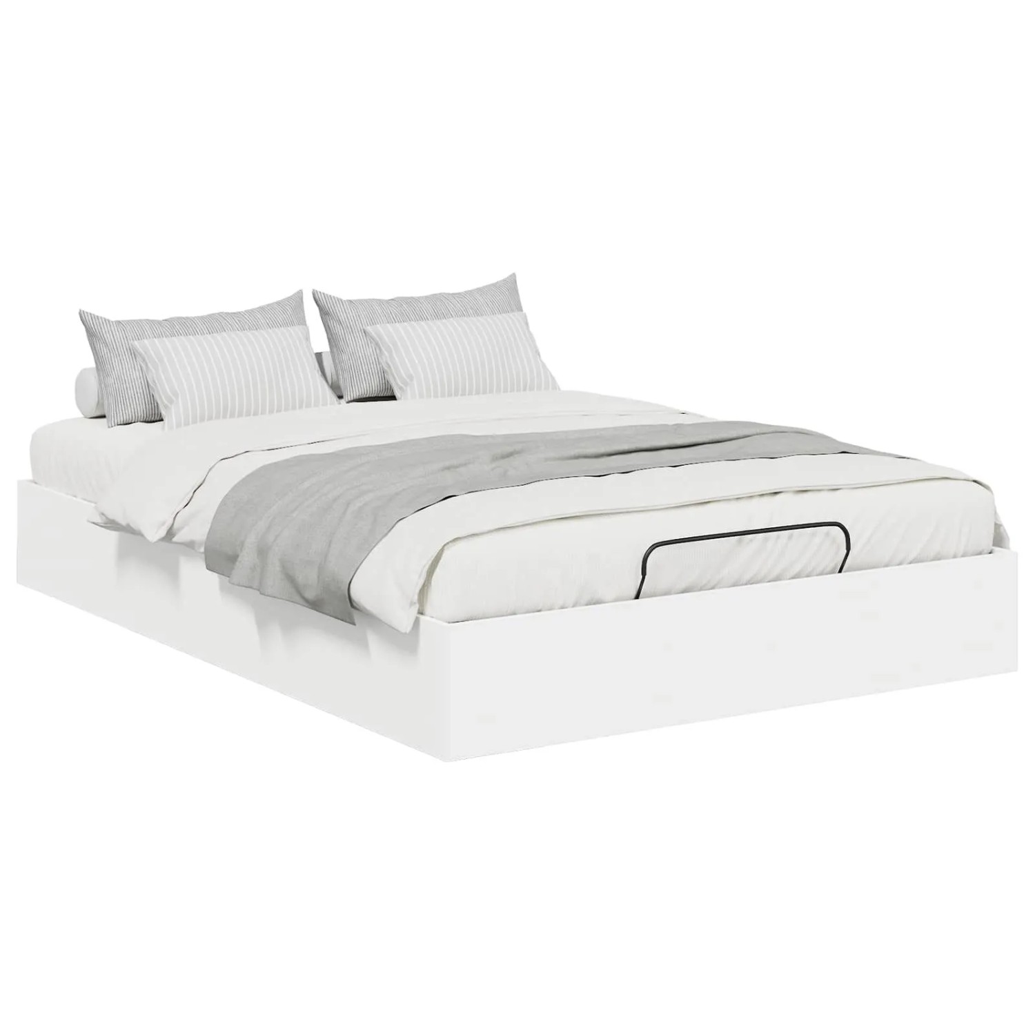 vidaXL Ottoman Bettgestell Weiß 193 x 120 x 25 cm Spanplatte 3409277 günstig online kaufen