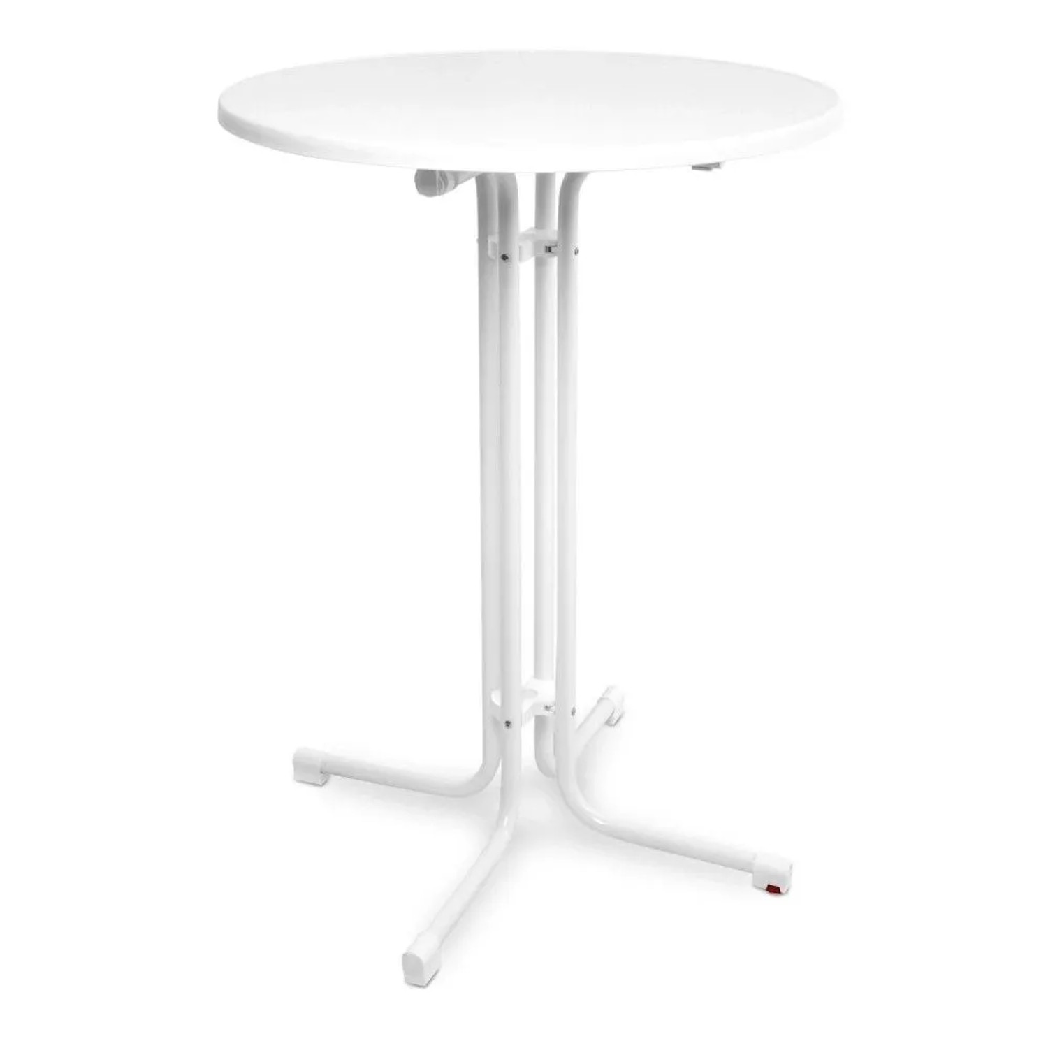 Beautissu Sylt Stehtisch Ø 80 cm Weiß
