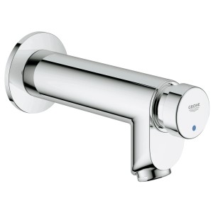 Grohe Euroeco CT Wandauslaufventil, Chrom, für Waschbecken, Selbstschlussfunktion.