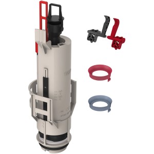 Tece Ablaufventil A 2 für Spülkästen, inklusive Ventilsitz, Drosselset und Betätigungshebel.