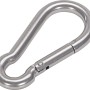 Karabinerhaken aus Edelstahl, 60 mm, vielseitig einsetzbar für Seile und Ketten.