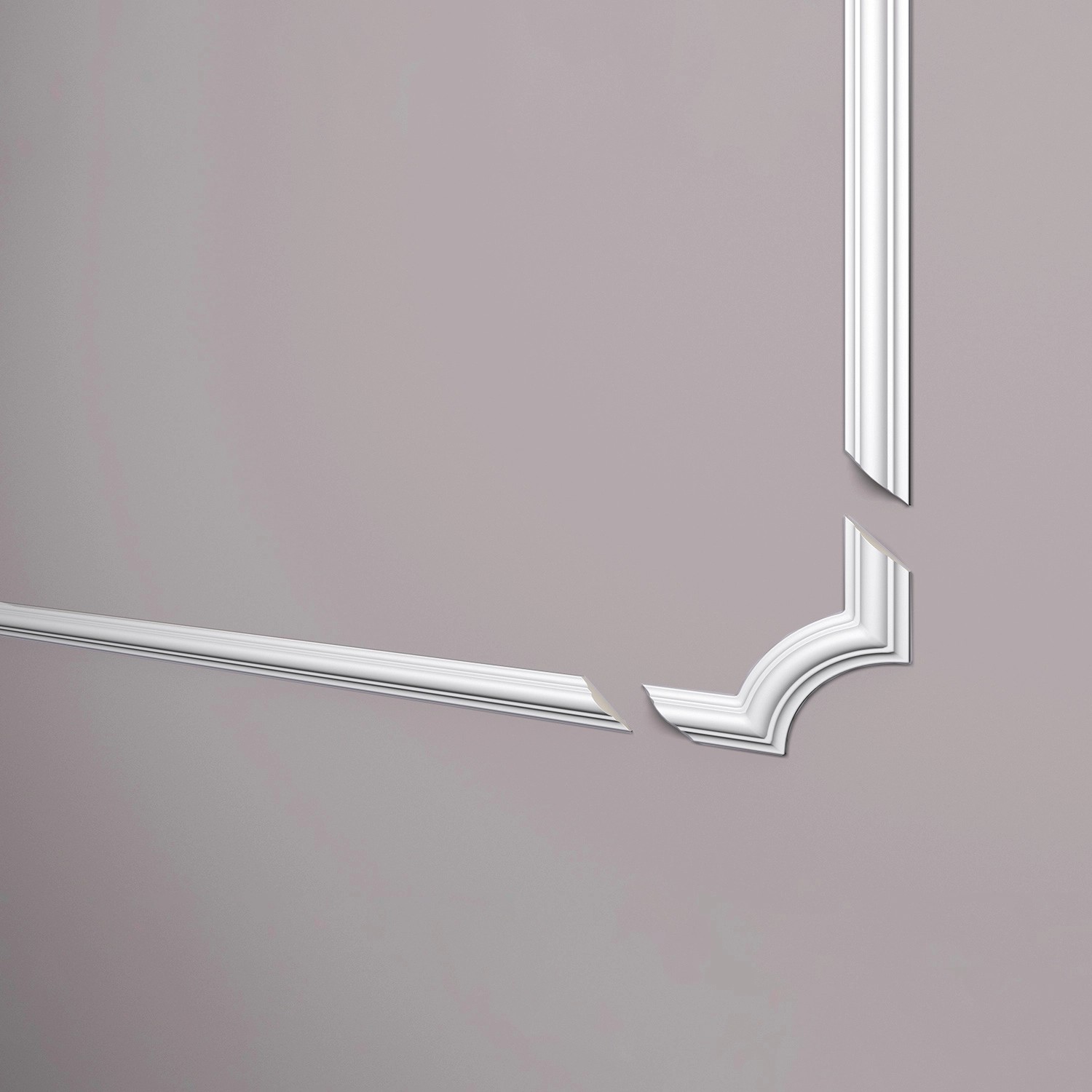 Thumbnail - NOEL & MARQUET NMC Z103 ARSTYL Eckelement-Set 4 St. Zierelement 14,5 cm x 2 cm x 14,5 cm Weiß