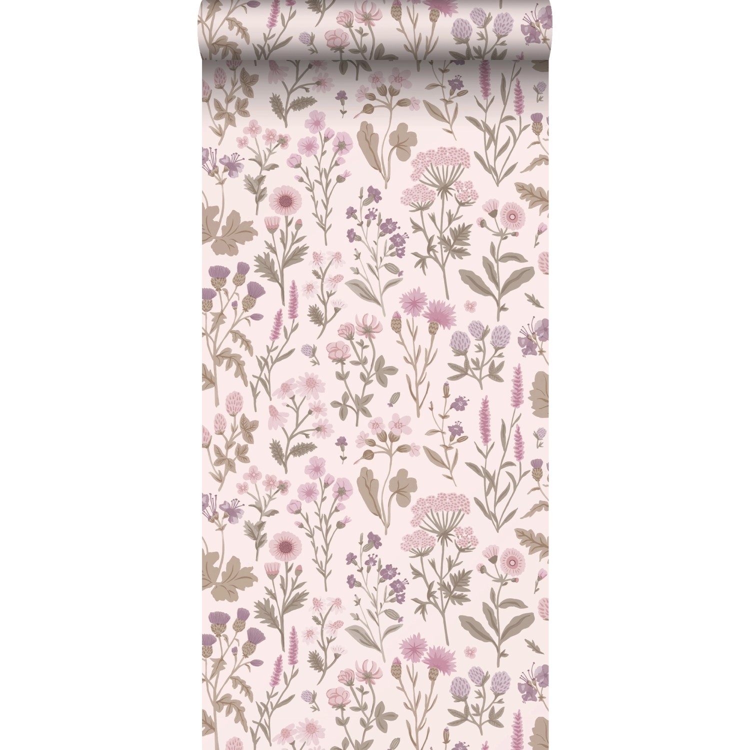 Sanders & Sanders Tapete Feldblumen Violett 50 X 900 Cm 935377 günstig online kaufen