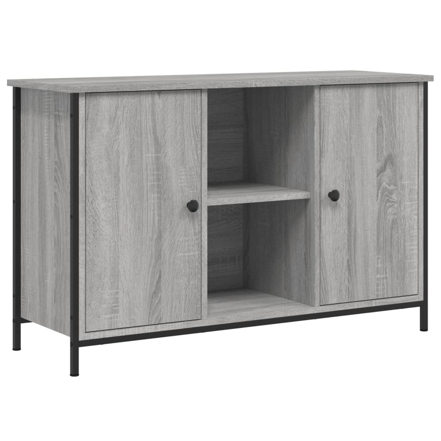 vidaXL TV-Schrank Grau Sonoma-Eiche 100x35x65 cm Holzwerkstoff 832781