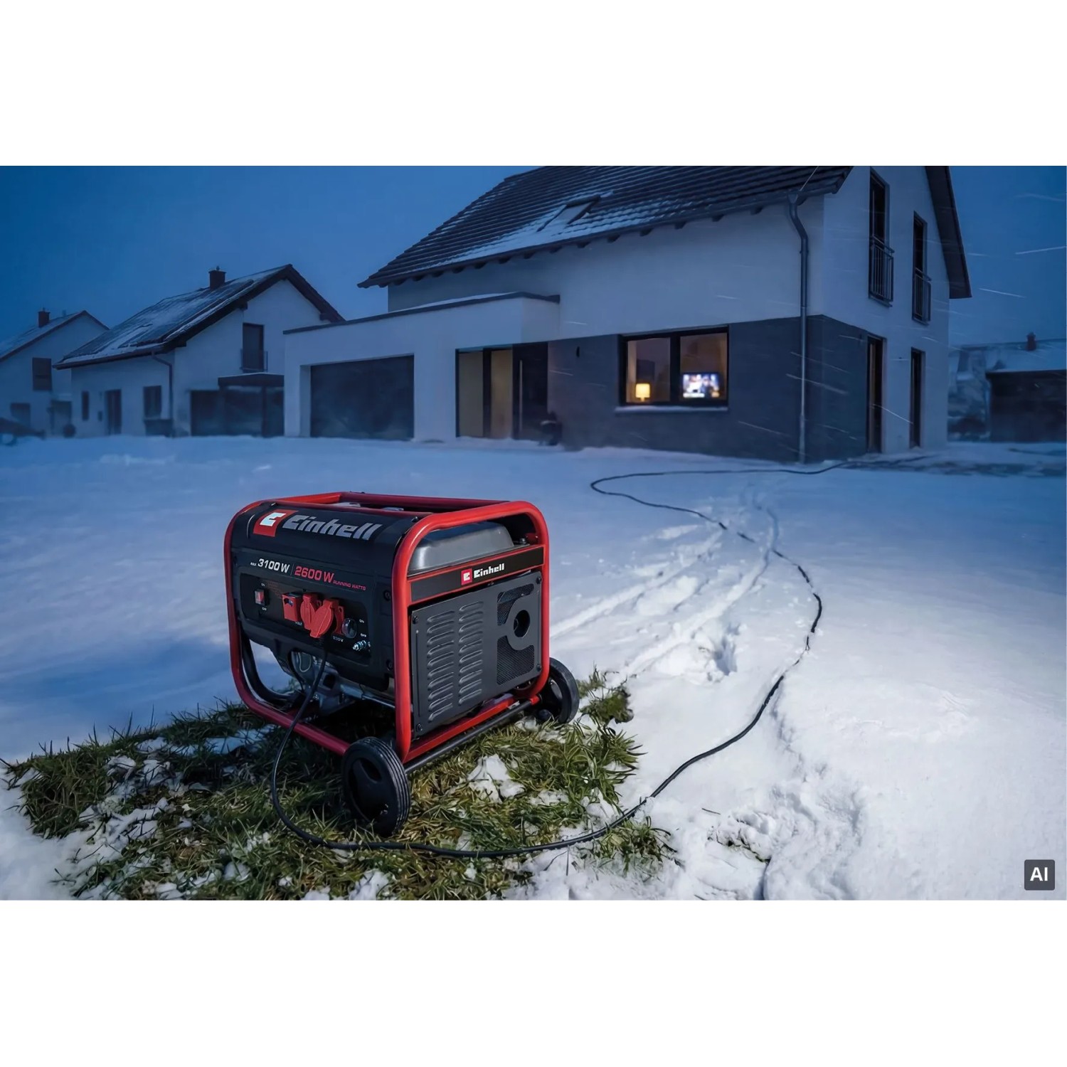 Einhell Stromerzeuger TC-PG 3100 15, Schwarz-Rot