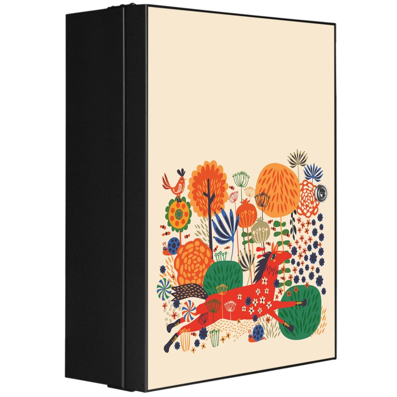 Banjado XXL Medizinschrank Abschliessbar 35x46x15cm Arzneischrank Anthrazit günstig online kaufen