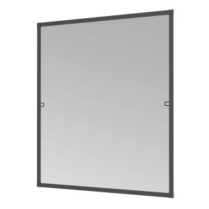 Windhager Insektenschutzrahmen Fenster, 130x150 cm, Anthrazit, Komplettbausatz.