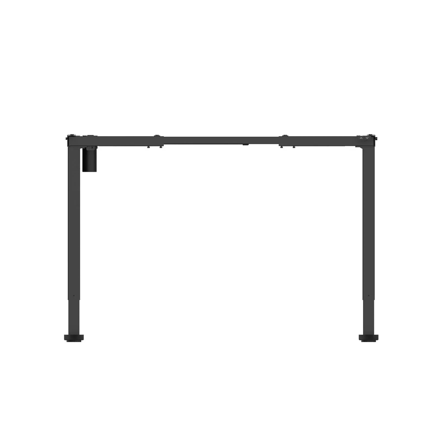 Schwarzes Jet-Line Untergestell für höhenverstellbaren Schreibtisch mit Motor.