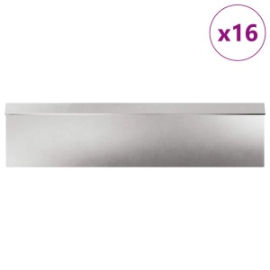 vidaXL Schneckenzauns 20 Stk Silber Edelstahl 874885