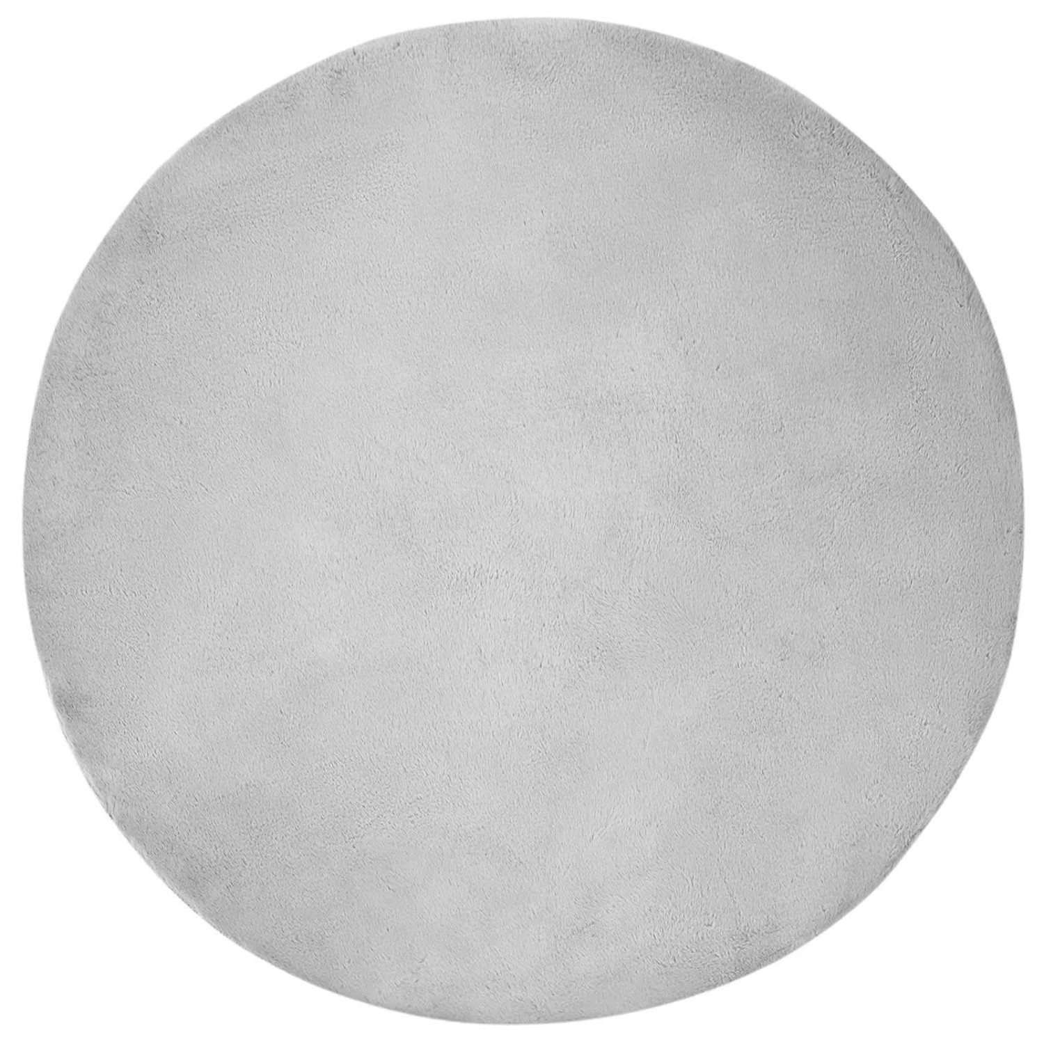 vidaXL Rutschfester Kunstfellteppich Olite Grau Ø 100 cm Polyester 42021690