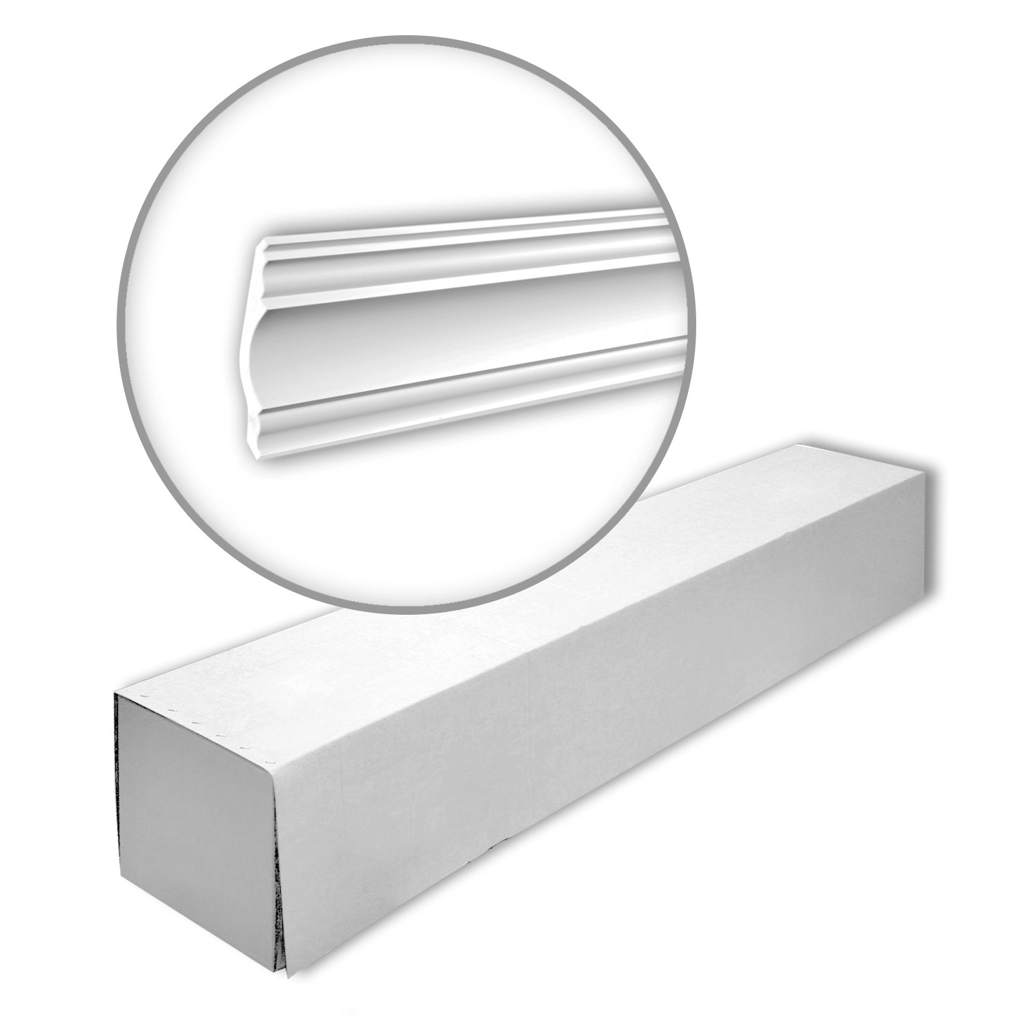 PROFHOME 150139 Eckleisten 1 Karton Set mit 12 Stuckleisten 24 m Weiß günstig online kaufen